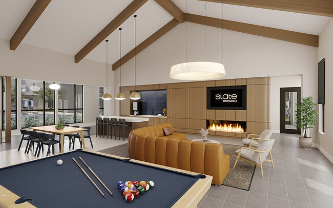 Rendering Slate Springdale Resident Lounge - Slate Springdale