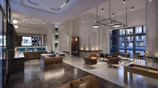 Entertain guests in the clubroom featuring easy pool access, two covered patios with ping pong, and lounge seating.
