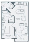 Plano de planta A1 de Aven Ridge