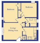 2BR/1BA