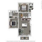 This second-level two-bedroom home on a corner location features a courtyard-facing balcony, with a slider door to allow for extra sunlight and an abundance of windows for increased airflow. The kitchen is fully equipped with a center island for entertaining and nine-foot ceilings throughout. The pr