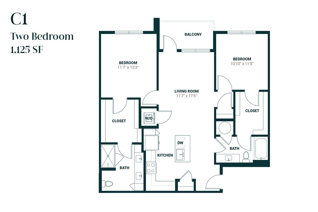 Floor Plan - Two Bedroom C1