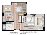 885 Sq Ft