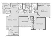 3 Bedroom, 2 Bathroom