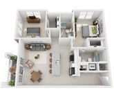Fountains Matthews - B4 - 2 Beds - 2 Baths - 995 Sq. ft.