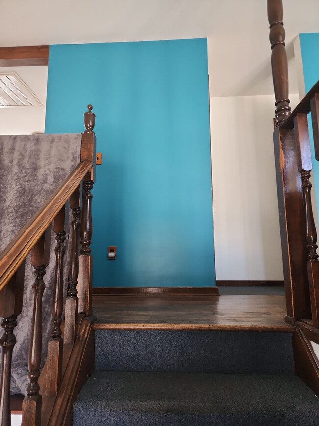 Top of stairs to upstairs apartment - 2116 Thaler Ave