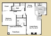 1BR/1BA