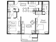Cambridge - 965 sq. ft.