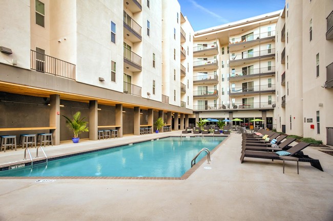 Tranquil Pool - The Academy at Frisco Apartments