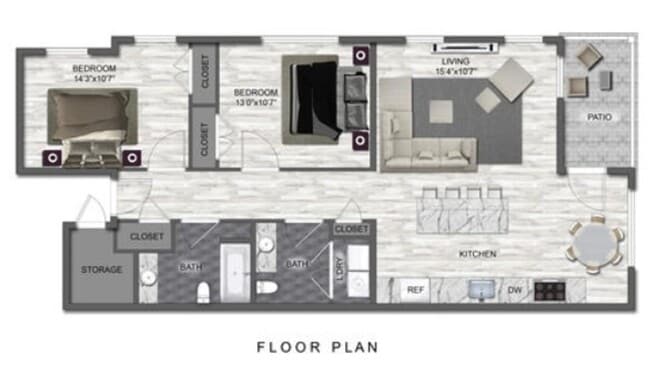 Photo - The Gables at Scarborough Downs: 2 Bedroom 1.5 Bath Condo, 2c. garage $2,750.00 4/01/2026 Unidad The Gables at Scarbrough Downs #217