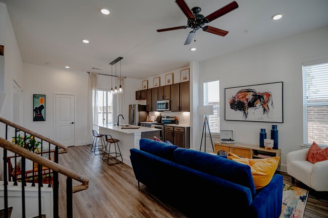 Living Roon - parcHAUS at Celina Parkway Townhomes