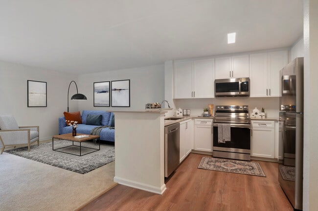 Kitchen and living room