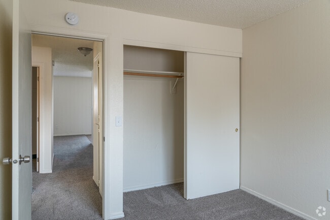 1BR, 1BA, - 750SF - Bedroom - Central Chalet Apartments