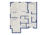 B11 | 2x2 | 1090 sf