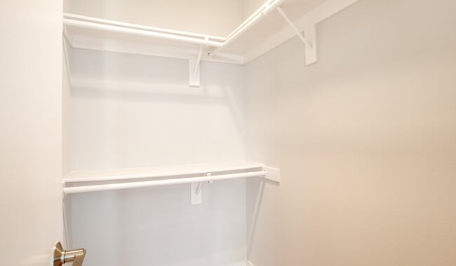 Bedrooms with spacious walk-in closets
