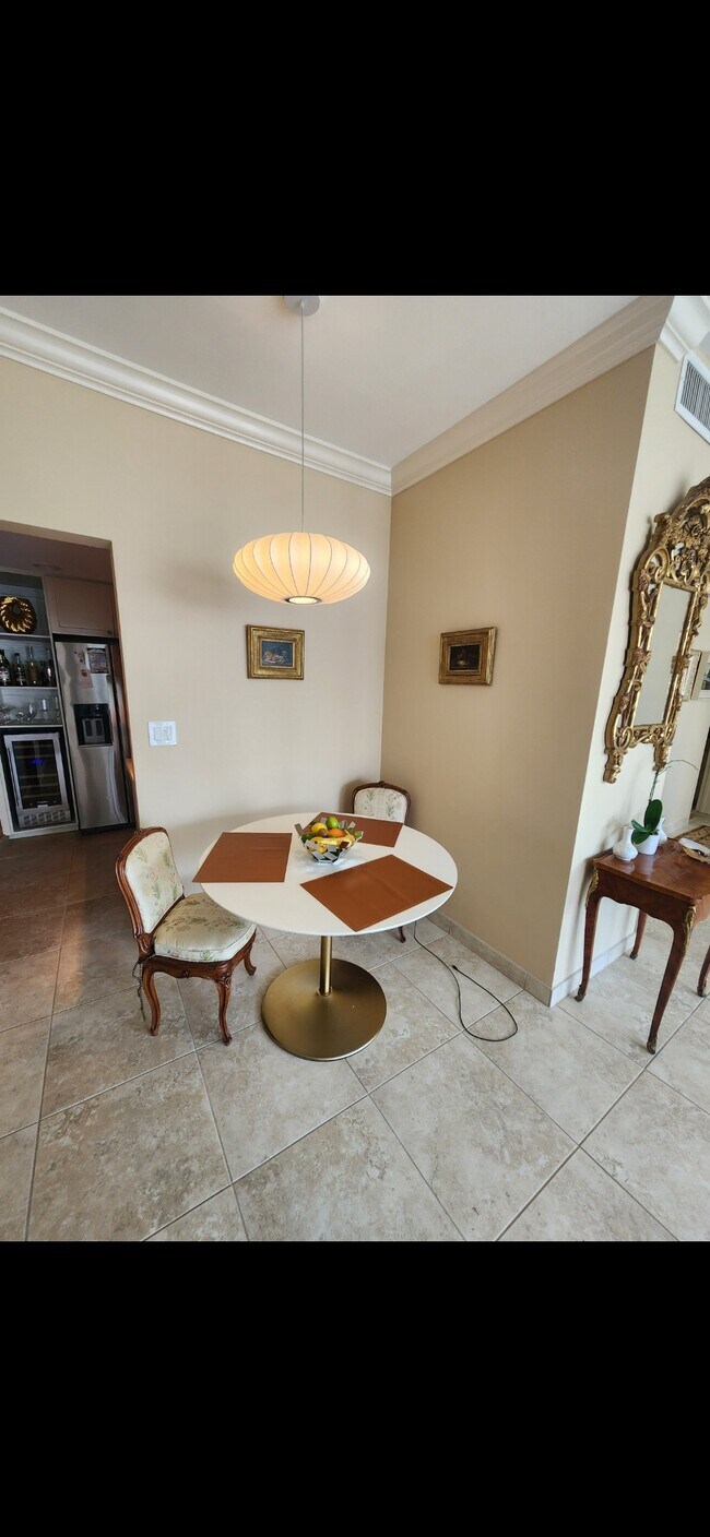 Ample dining nook