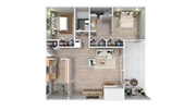 2 Bedroom x 2 Bathroom