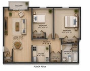 2br, 1ba - 960 sq ft