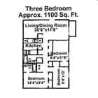 3BR/2BA