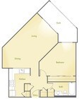 1BR/1BA