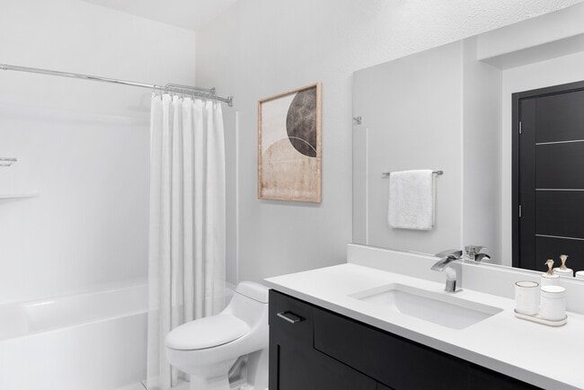 Bright, clean bathrooms made for daily ease