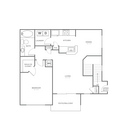 One Bedroom One Bath (836 SF)
