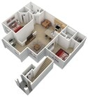 WW - 2B1B - Hibiscus Sunroom - 1141 SqFt - 3D Furn.jpg