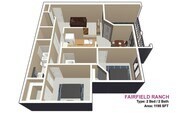 2 HABITACIONES / 2 BAÑOS