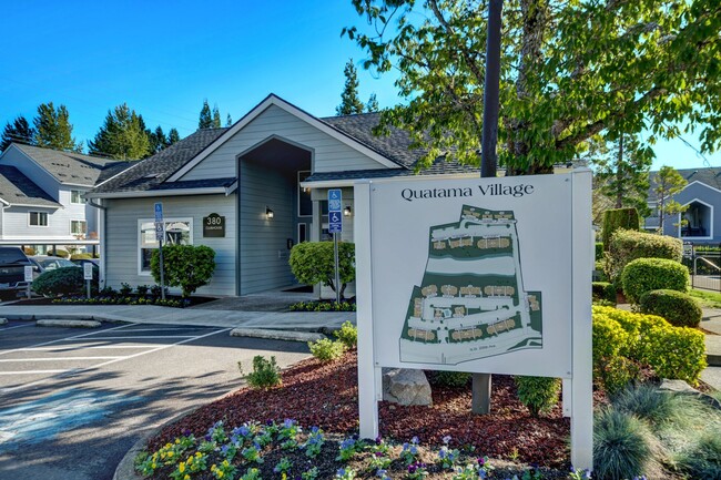 Community Map and clubhouse Aloha Oregon Quatama Village Apartments