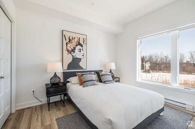 Champlain Village - Appartement 2 chambres, 1 salle de bain - 78 m² - Deuxième chambre - Champlain Village Urbain