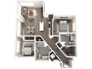 B1 2 Bedroom, 2 Bathroom