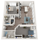 The Pratt is a modern 2 Bedroom + 2 Bathroom apartment within walking distance to the University of Maryland, Baltimore. This floorplan has stainless steel appliances, luxury vinyl flooring and access to all the amenities Prosper has to offer including the 24-hour fitness center, terrace lounge,...