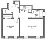 Burbank 1 Bedroom A 4911