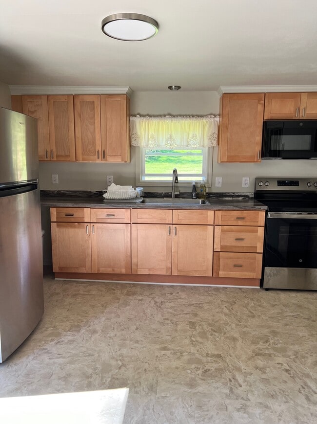 Kitchen with Soft Close Cabinets - 340 Dryden Harford Rd Apartment Unit 1