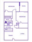2BR/1BA