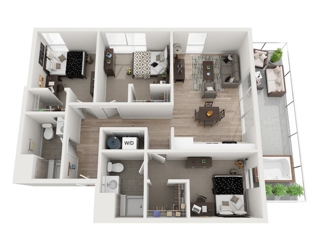 3 Bed 2 Bath - 3 Bed 2 Bath