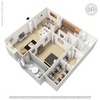1BR/1.5BA