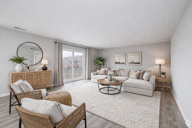 Living Room - Lansing Grove Apartments