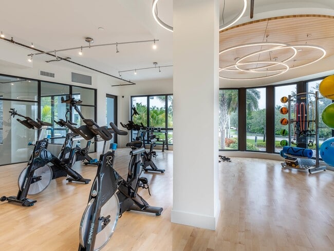 24/7 fitness center with spin room - AMLI Park West