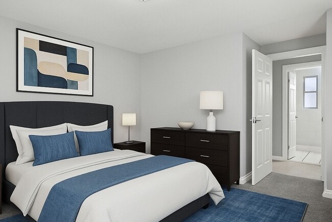 Bedroom - The Crossings at Maywood Apartments