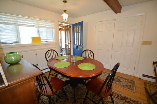 Open dining and living area - 28 Merton Rd Apartments Unit Rear