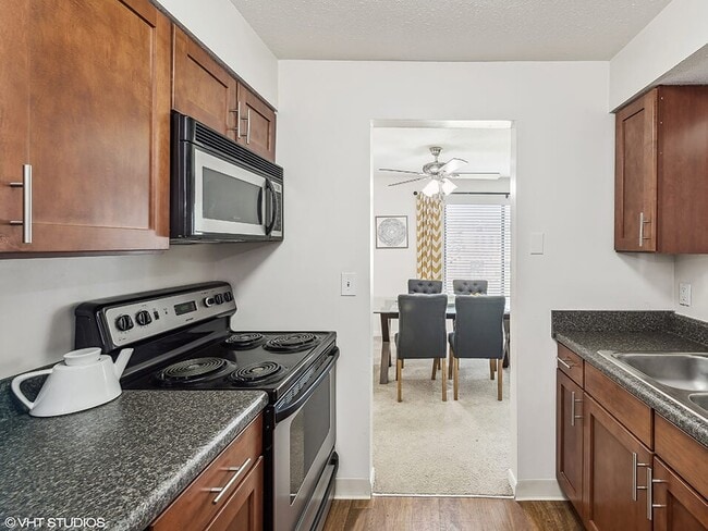 Fully-Equipped Kitchen with Microwave - The Villages at Symmes Crossing Apartments