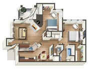 B1_2Bed_1.5Bath_791 sq ft