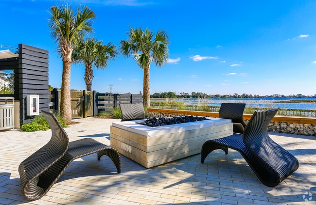 Poolside Fire Pit