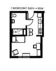 1BR/1BA