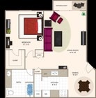 1Bed 1 Bath