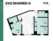 2x2 Shared A