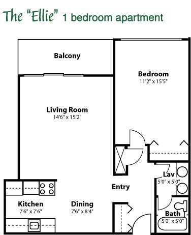 The "Ellie" - 1 Bedroom Apartment