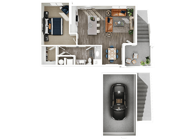 Floor Plan - Carriage + Garage