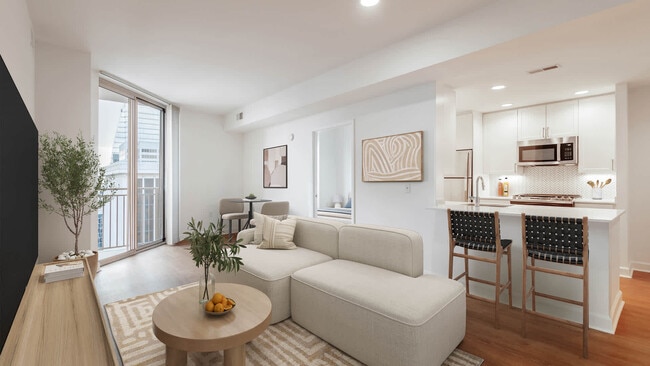 Living Room with Hard Surface Flooring